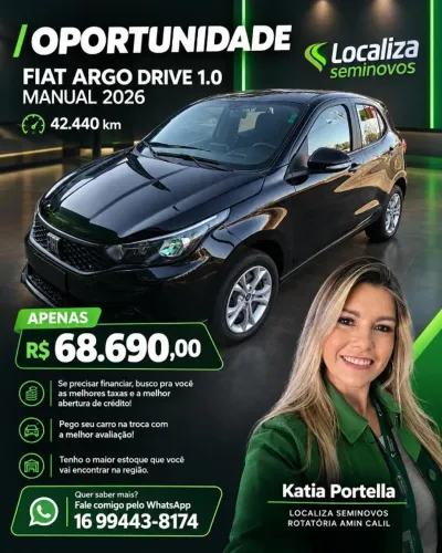 Fiat Argo Drive 1.0 6V Flex 2026