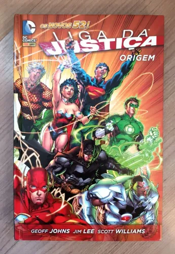 Liga Da Justiça Origem Novos 52 Geoff Johns Jim Lee Panini