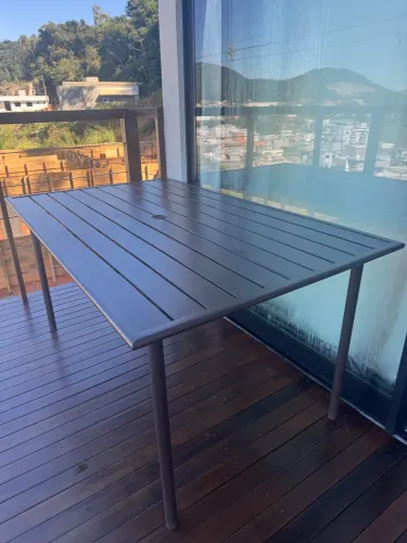 Mesa  aço marrom 