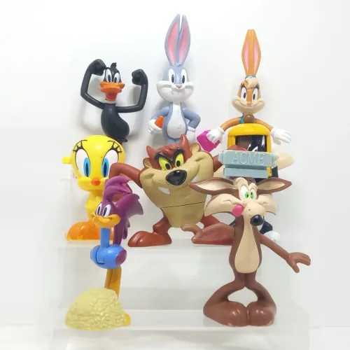 Conjunto completo 8 bonecos Looney Tunes McDonald's 2012