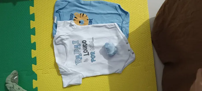 Lote body menino 3 meses NOVOS 7 peças 