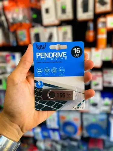 Pen Drive Metalico Chaveiro Altomex Diversos Tamanhos