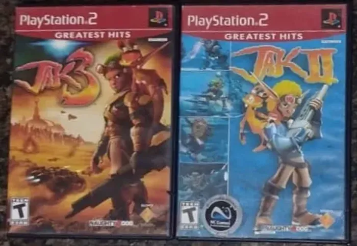 Jak II + Jak III (PS2, Greatest Hits). Originais, testados e funcionando.