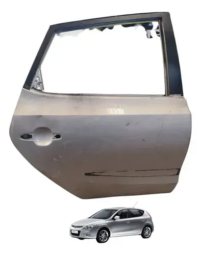 Porta Traseira Direita Hyundai I30 2009 A 2012 Traseira Direito Cinza-escuro
