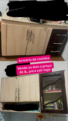 2 armários de cozinha