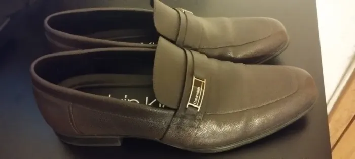 Mocassim Calvin Klein Drystan - Couro (Tamanho 43 - Importado e usado três vezes)