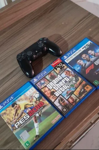 PS4 PRO 1T COM 3 JOGOS