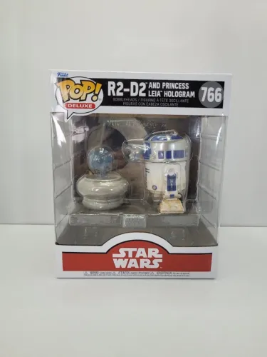 Funko Pop Original R2-D2 and Princess Leia Hologram - Star Wars - 766