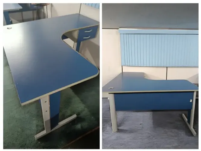 Mesa Delta em L Estação de trabalho Escritório 
