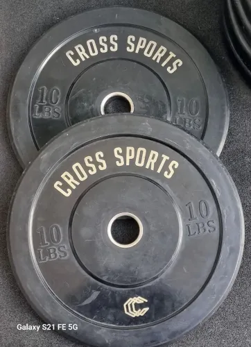 Par de Anilhas de 10 lbs (4,5kg) da Cross Sports