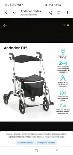 Cadeira de rodas andador