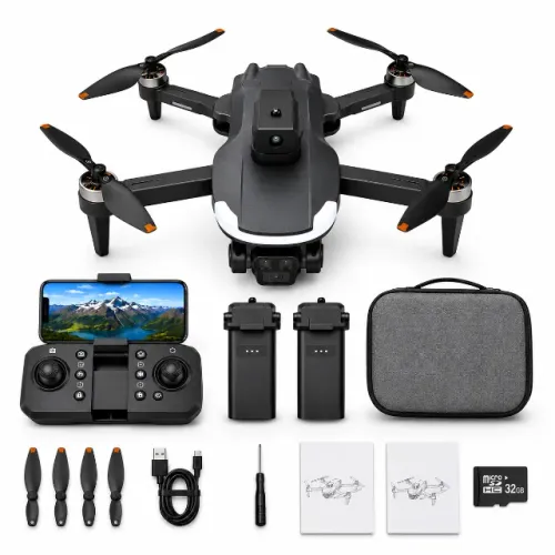 Drone CZ20 Brushless Câmera Dupla 2 Baterias Optical Flow Altitude Hold Headless