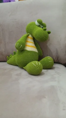 Jacaré Amigurume 