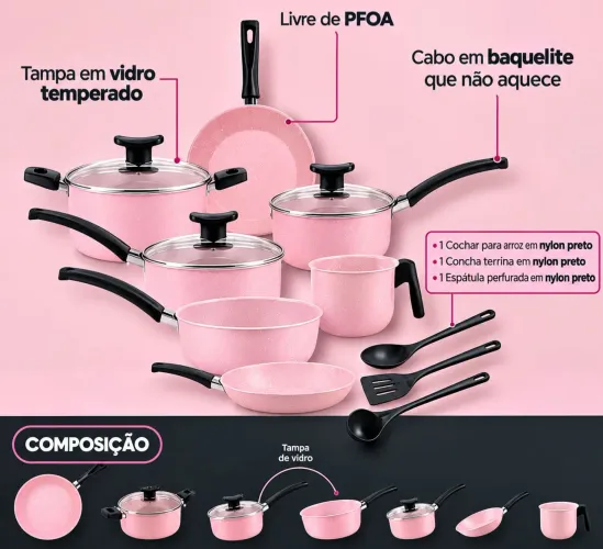 Jogo de panela brinox