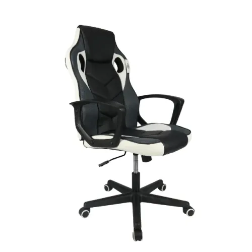 Cadeira Gamer Preto e Branco - Mod 9502