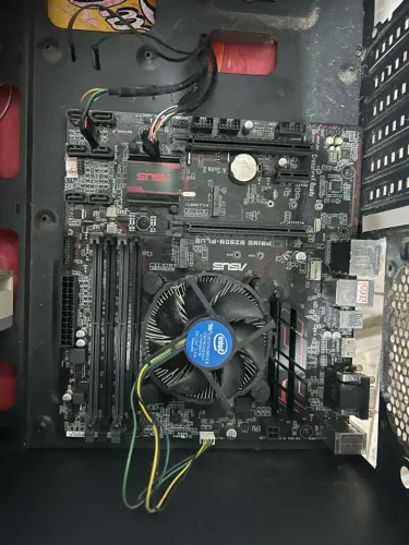 Placa mae, processador e fonte