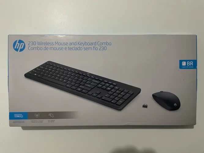 Teclado e Mouse HP Wireless