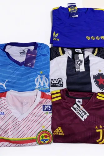 camisas de times futebol 5 unidades