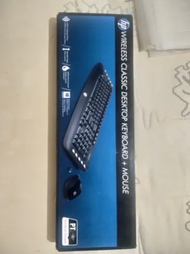 Teclado e mouse sem fio hp