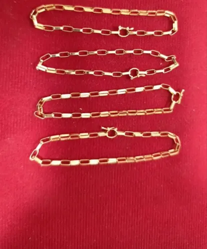 Pulseira de ouro maciça