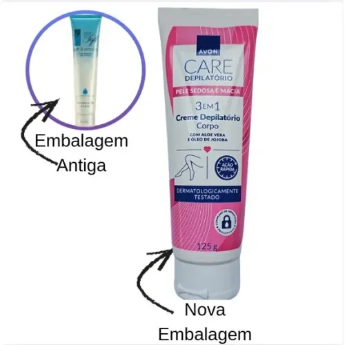 Creme Depilatorio Corpo Avon Care 3 em 1 125g