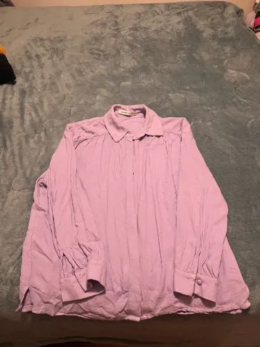 Camisa Lilás AMARO Manga Longa - Leve e Elegante