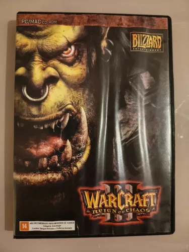 Combo Warcraft 3 Reign Of Chaos + Frozen Throne PC Original Completo Com Manuais Clássico