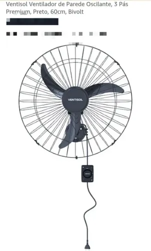 Ventilador de parede