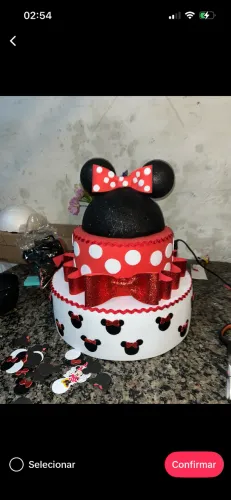 Bolo fake da minnie