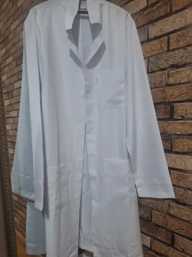 Jaleco branco unisex sem uso