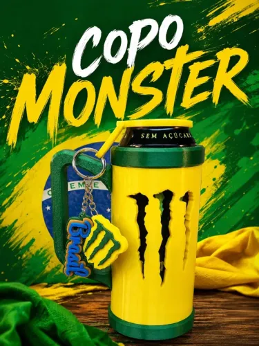Porta latas monster