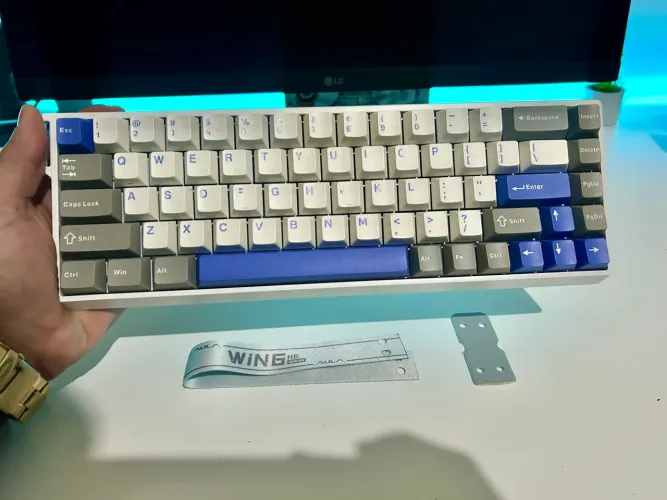 Teclado Magnético RGB Aula Win68he Max 8000hz 0.01mm