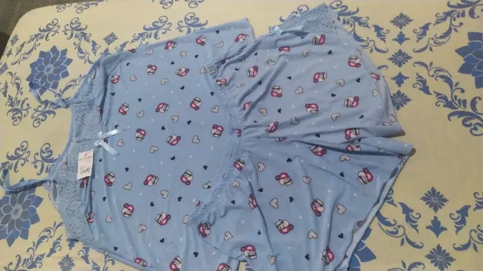 Baby Doll camisola e shortinho para dormir Bella raffa