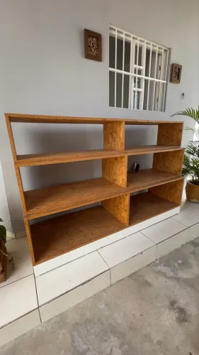 Balcão / gôndola rústico