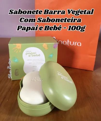 SABONETEIRA COM SABONETE EM BARRA - MAMÃE E BEBÊ 