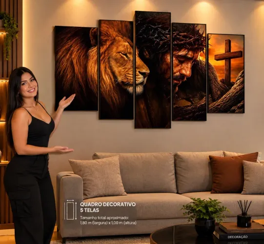 QUADRO DECORATIVO 5 TELAS