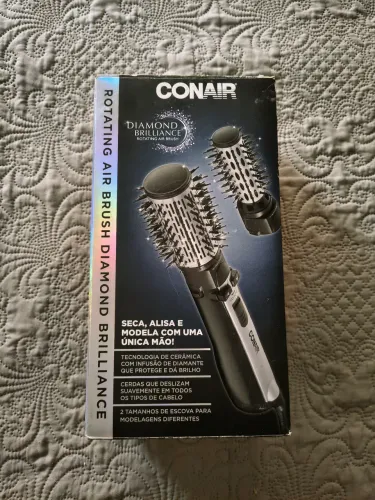 Escova Rotativa Conair Rotating Air Brush Diamond Brilliance