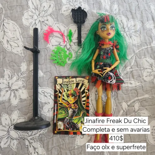 Boneca Monster High Jinafire Freak Du Chic completa