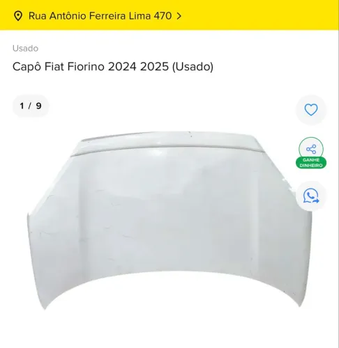 CAPO FIAT FIORINO 2024 ORIGINAL COM NF  