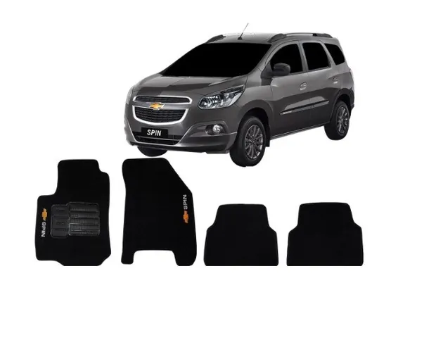 Jogo Tapete Automotivo Chevrolet Spin 4pçs Preto