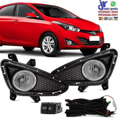 Kit Farol de Milha HB20 HB20S 2012 2013 2014 2015 Auxiliar Neblina
