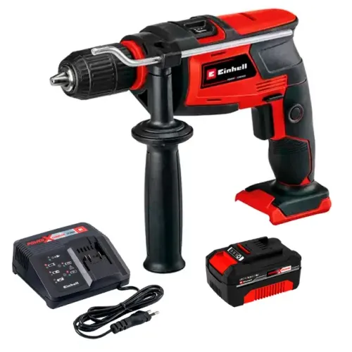 Kit Furadeira de Impacto à Bateria 18V 4Ah Carregador Bivolt Einhell