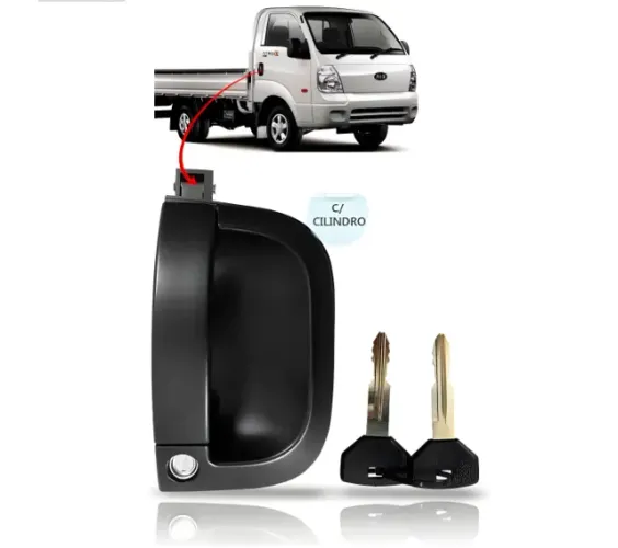 maçaneta externa - Kia Bongo K2500 2006 a 2012 porta dianteira lado direito