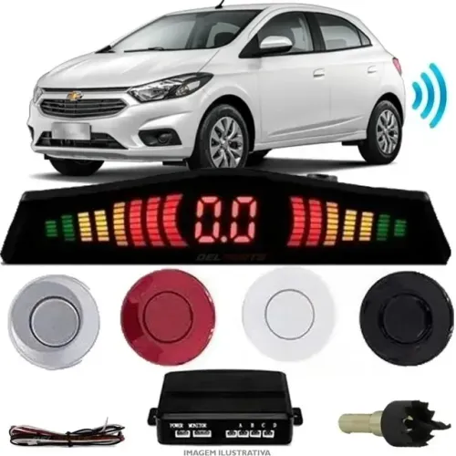 Sensor Estacionamento Ré Com Display Em LED e Efeitos Sonoros/ Consulte