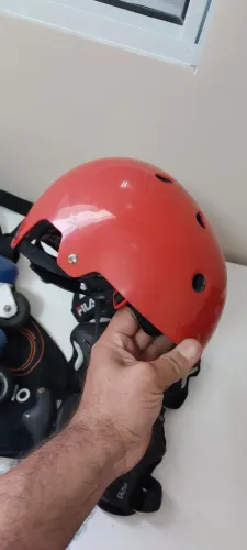 Patins oxelo infantil n32 ao34 com acessórios 