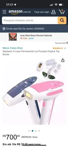 Depilador a laser / luz pulsante / removedor de pelos