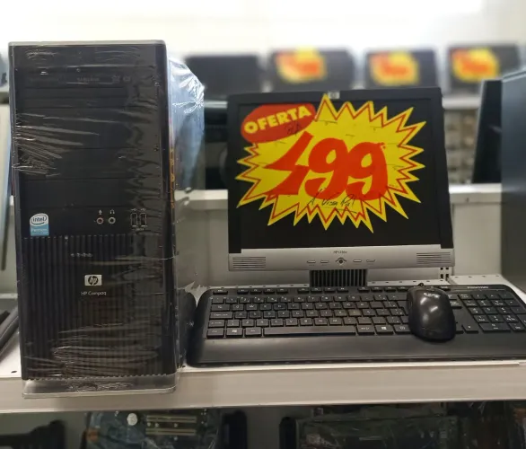 Kit Computador Completo Dual Core 03Gb HD 160 Monitor 15" Pol. + Periféricos