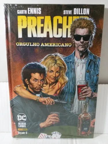hq preacher 3 orgulho americano novo lacrado capa dura panini dc black label 2022 rjhm
