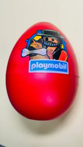 Playmobil Embalagem Ovo Oco Altura 10 cm (vazia)