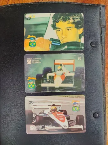 Cartões telefônicos antigos - Ayrton Senna